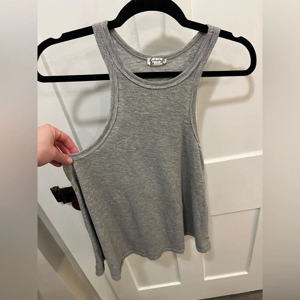 Free People Intimately Gray Tank Top Small